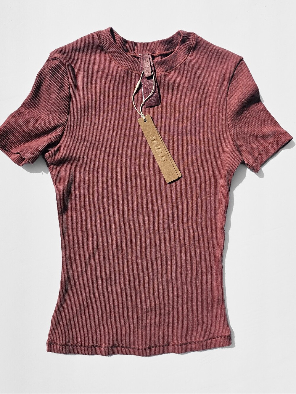 Skims Cotton Rib Tee Size XXS